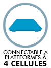 Connectables à des plates-formes jusqu´à 4 cellules